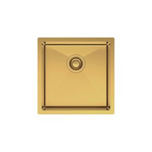 Hana 32L Single Kitchen Sink, PVD Rugged Brass - Kitchen Sink by Fienza