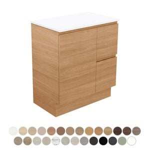 Carmen Door & Drawer 750 Floor Standing Vanity - Washbasin cabinet by Fienza