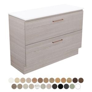 Carmen All Drawer 1200 Single Bowl Floor Standing Vanity - Washbasin cabinet by Fienza
