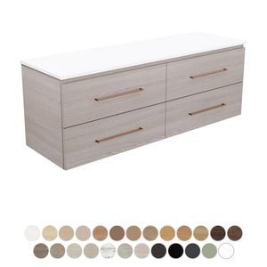 Carmen All Drawer 1500 Single Bowl Wall Hung Vanity - Washbasin cabinet by Fienza