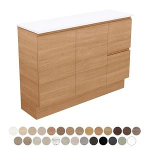 Carmen Ensuite Door & Drawer 1200 Floor Standing Vanity - Washbasin cabinet by Fienza