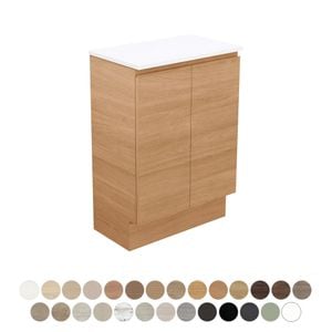 Carmen Ensuite Door 600 Floor Standing Vanity - Washbasin cabinet by Fienza