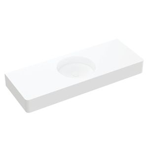 Encanto 1200 Solid Surface Wall Basin, Centre Bowl, No Tap Hole - Washbasin by Fienza