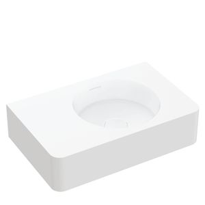 Encanto 470 Solid Surface Wall Basin, No Tap Hole - Washbasin by Fienza