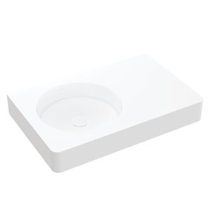 Encanto 700 Solid Surface Wall Basin, No Tap Hole - Washbasin by Fienza