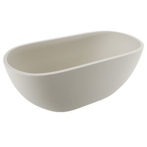 Jada Concrete Bath, Warm White - Bathtub by Fienza