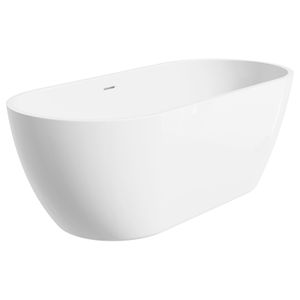 Koko Freestanding Acrylic Bath, 1680mm with Overflow, Gloss White - Bathtub by Fienza
