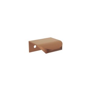 Edge 40mm Curved Pull Handle, Brushed Copper - Washbasin cabinet by Fienza