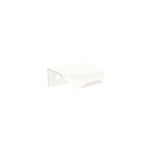 Edge 40mm Curved Pull Handle, Matte White - Washbasin cabinet by Fienza