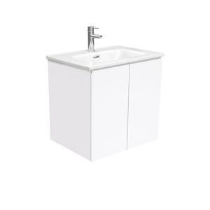 Joli Fingerpull Gloss White 600 Wall-Hung Vanity - Washbasin cabinet by Fienza