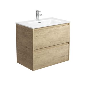 Joli Amato 750 Scandi Oak Wall-Hung Vanity - Washbasin cabinet by Fienza