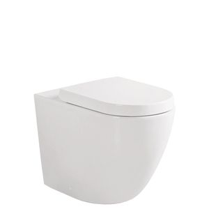 Koko Tornado Flush Wall-Faced Toilet Suite, Gloss White - Toilet by Fienza