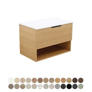 Kassi All Drawer 750 Wall Hung Vanity - Washbasin cabinet by Fienza