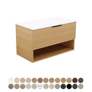 Kassi All Drawer 900 Wall Hung Vanity - Washbasin cabinet by Fienza
