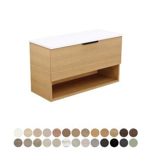 Kassi Ensuite 900 Wall Hung Vanity - Washbasin cabinet by Fienza