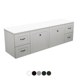 Newport Door & Drawer 1800 Single Bowl Wall Hung Vanity - Washbasin cabinet by Fienza