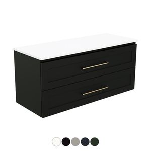 Newport All Drawer 1200 Single Bowl Wall Hung Vanity - Washbasin cabinet by Fienza