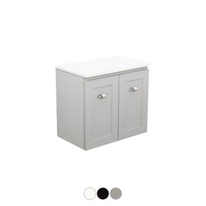 Newport Ensuite Door 600 Wall Hung Vanity - Washbasin cabinet by Fienza