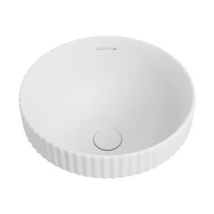 Eleanor Round Semi-Inset Basin, Matte White - Washbasin by Fienza