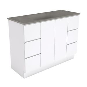 Satori Fingerpull 1200 Vanity On Kick - Washbasin cabinet by Fienza