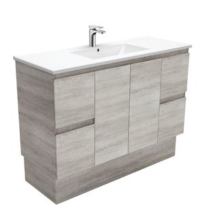 Dolce Edge Industrial 1200 Vanity On Kickboard - Washbasin cabinet by Fienza