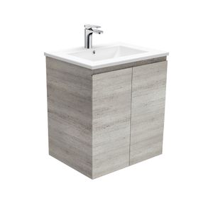 Dolce Edge Industrial 600 Wall-Hung Vanity - Washbasin cabinet by Fienza
