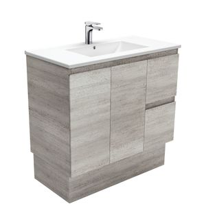 Dolce Edge Industrial 900 Vanity On Kickboard - Washbasin cabinet by Fienza