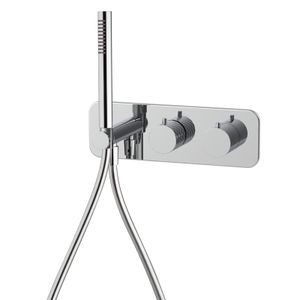 Thermostatic bath and shower mixer for concealed installation 2 outlets with shower set Spillo Tech F3049TWX3 - Shower by FIMA Carlo Frattini