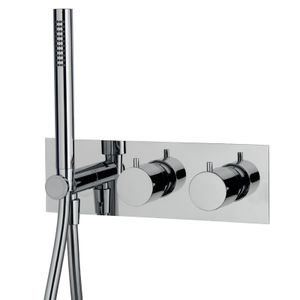 Thermostatic bath and shower mixer for concealed installation 2 outlets with shower set F3049WX3 - Shower by FIMA Carlo Frattini