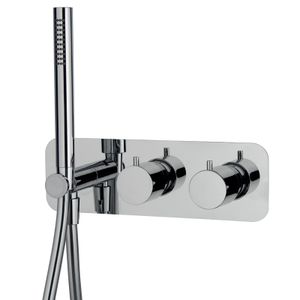 Thermostatic bath and shower mixer for concealed installation 2 outlets with shower set F3149WX3 - Shower by FIMA Carlo Frattini