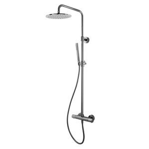 Exposed thermostatic shower mixer with shower column, showerhead and shower set F4285/R256 - Shower by FIMA Carlo Frattini