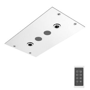 Ceiling mounted stainless steel showerhead Modular F2820 - Shower by FIMA Carlo Frattini