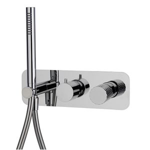 Single lever bath and shower mixer for concealed installation 2 outlets with shower set F3049TWX2 - Shower by FIMA Carlo Frattini