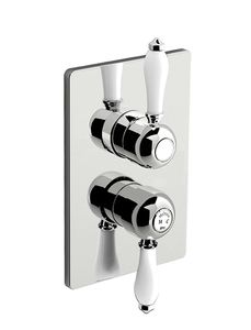 Melrose 71 External part for wall-mounted built-in shower mixer with three-way diverter - Shower by Fir Italia