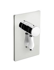 Melrose 71 External part for wall-mounted built-in thermostatic shower mixer with stop valve - Shower by Fir Italia