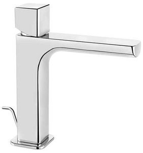 Daily Cube 45 Wash basin mixer 195 mm high, center distance 135 mm long, with pop-up drain and pull-rod - Tap by Fir Italia