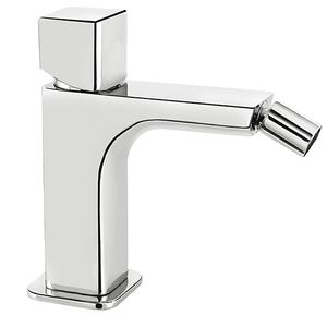 Daily Cube 45 Bidet mixer, 150 mm high, center distance 120 mm long, with clic/clac pop-up drain - Tap by Fir Italia
