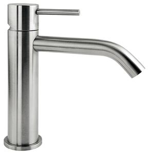 CleoSteel 48 Wash basin mixer, 189 mm high, center distance 145 mm long, with clic/clac pop-up drain - Tap by Fir Italia