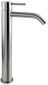 CleoSteel 48 Wash basin mixer, 340 mm high, center distance 145 mm long, with clic/clac pop-up drain - Tap by Fir Italia