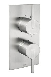 LifeSteel 59 External part for wall-mounted built-in shower mixer with two-way diverter - Shower by Fir Italia