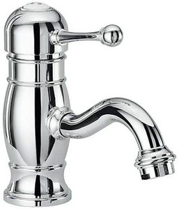 Melrose 70 Wash basin mixer, 150 mm high, center distance 130 mm long, with pop-up drain and pull-rod - Tap by Fir Italia