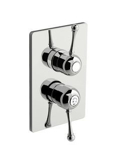 Melrose 70 External part for wall-mounted built-in shower mixer with three-way diverter - Shower by Fir Italia