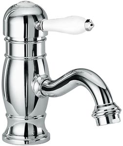 Melrose 71 Wash basin mixer, 150 mm high, center distance 130 mm long, with pop-up drain and pull-rod - Tap by Fir Italia