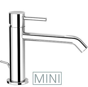 Cleo 84 Cleo Mini - Wash basin mixer 158 mm high, center distance 145 mm long, with pop-up drain and pull-rod - Tap by Fir Italia