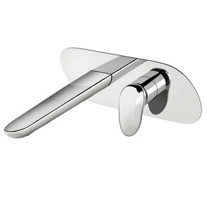 Synergy Open 93 External part for wall-mounted built-in basin mixer with plate, 255 mm long, center distance 225 mm long - Tap by Fir Italia