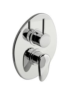 Synergy Open 93 External part for wall-mounted built-in shower mixer with four-way diverter - Shower by Fir Italia