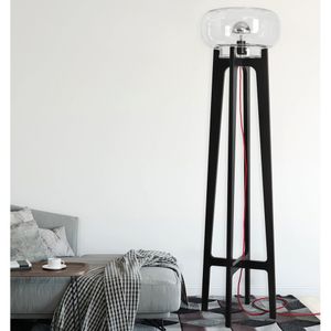 LMP DOELAN - Wooden floor lamp - Floor lamp by Flam & Luce