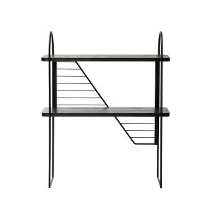 Urban Nomad Console Table - Black with black steel frame. 68x27 cm - Accessories by FÓLK Reykjavik