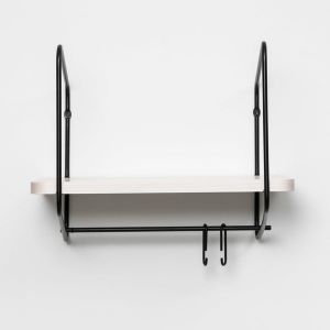 Urban Nomad Wall Shelf / 42x24 cm / Black / White - Cabinet by FÓLK Reykjavik