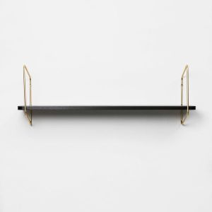 Urban Nomad Wall Shelf / 94x24 cm / Gold / Black - Cabinet by FÓLK Reykjavik